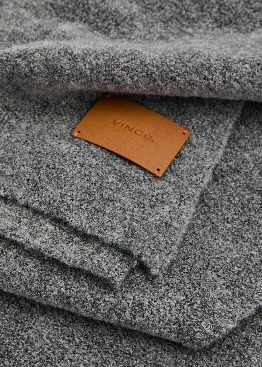 Vince Bouclé Merino-blend Scarf - Grey - One Size