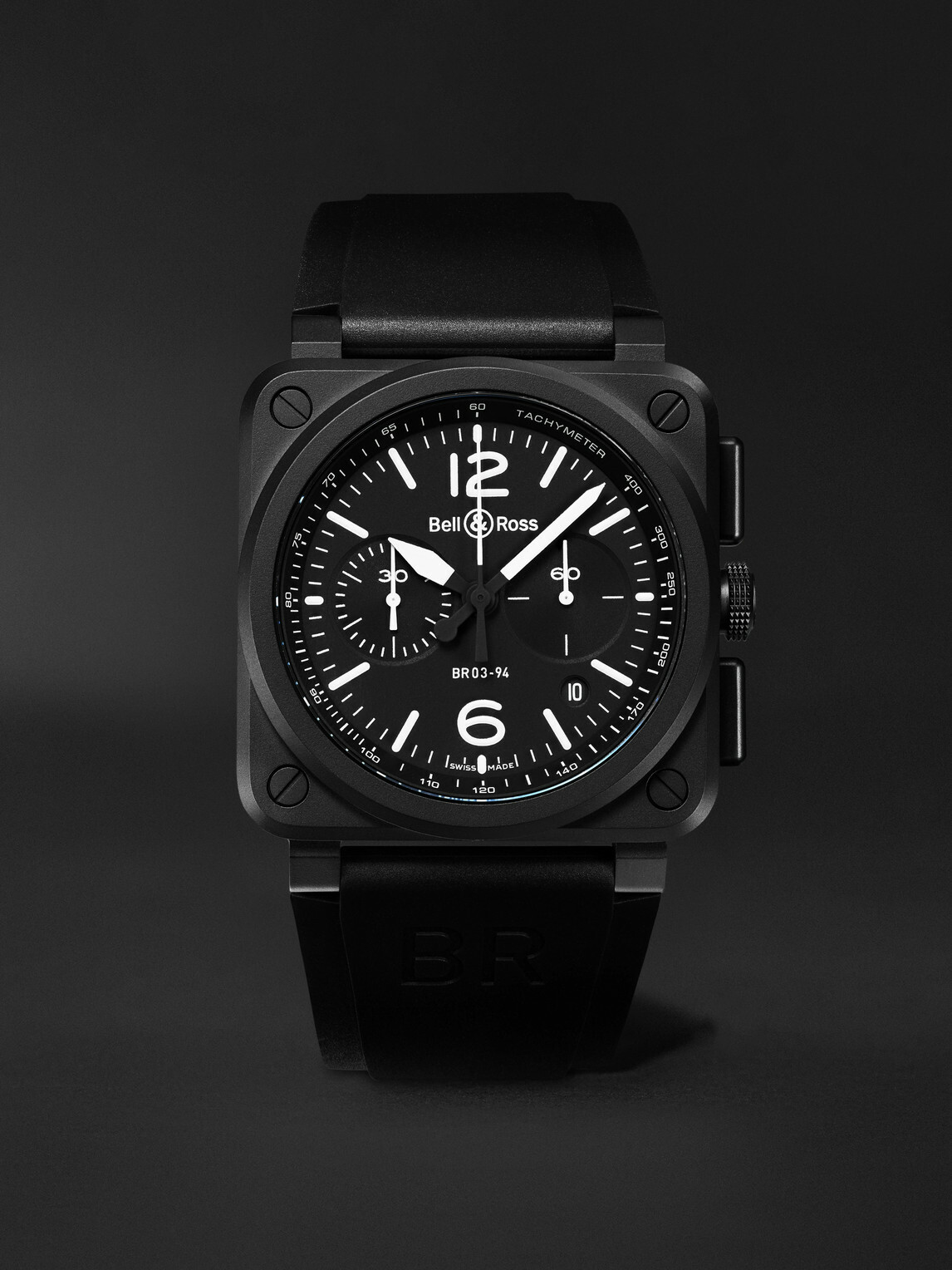 Bell & Ross - BR 03-94 Automatic Chronograph Ceramic Watch, Ref. BR0394-BL-CE