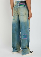 Nahmias Moto Patch Embroidered Denim