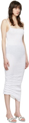a. roege hove White Cotton Midi Dress