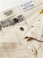 Gallery Dept. - Hollywood Flared Distressed Paint-Splattered Jeans - Neutrals