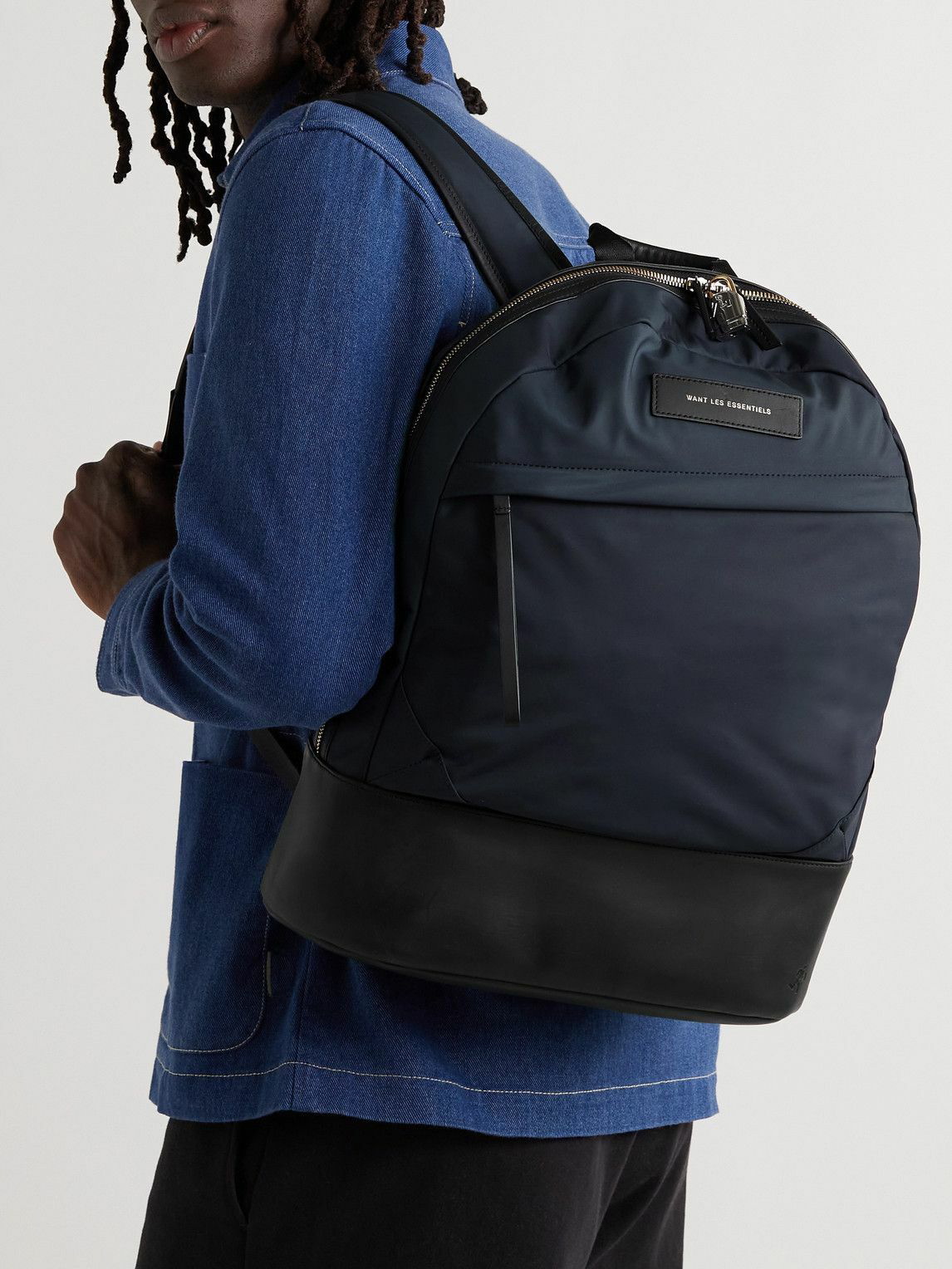 WANT LES ESSENTIELS - Kastrup 2.0 Leather-Trimmed Nylon Backpack Want ...