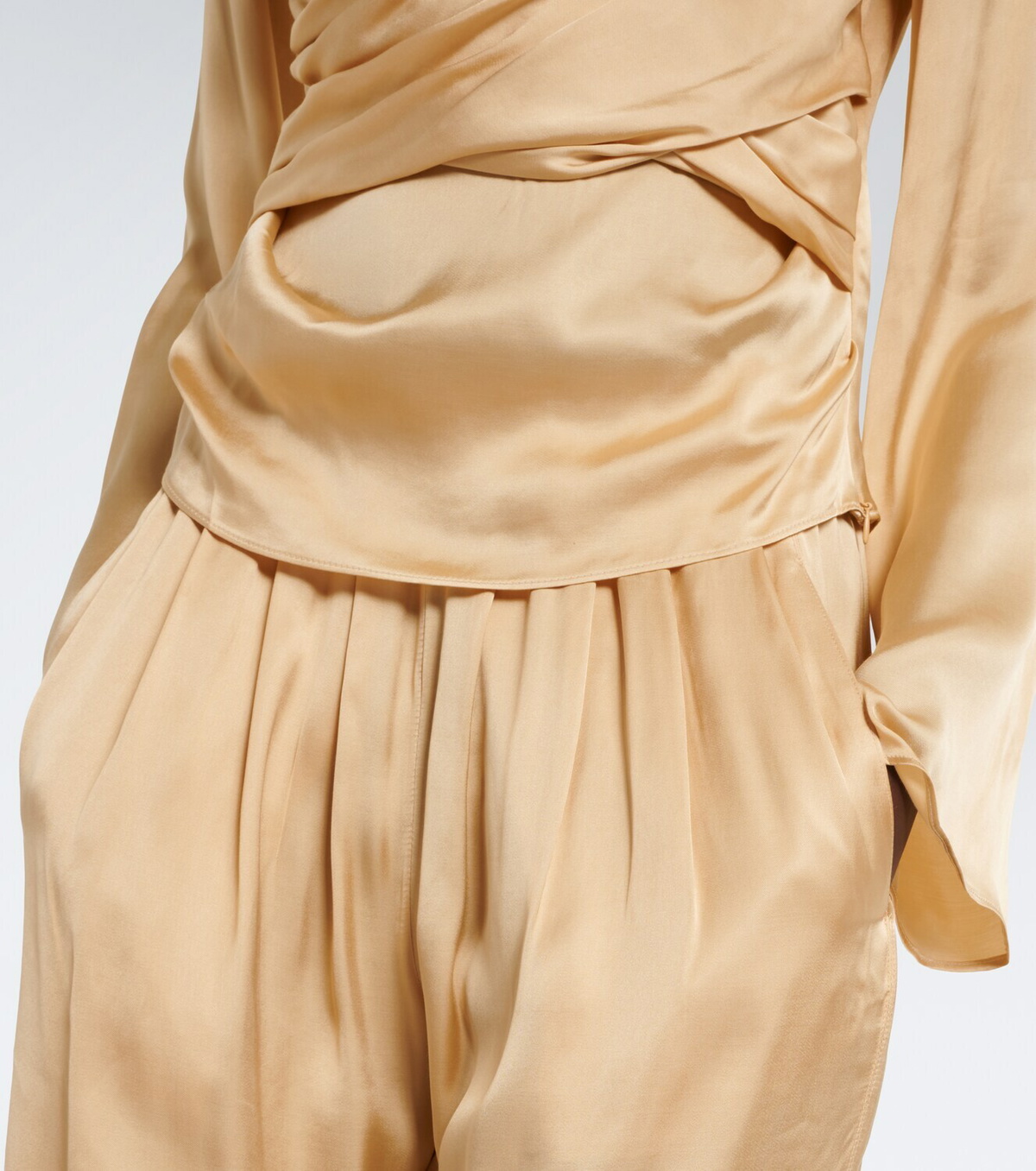 Isabel Marant Neame draped satin top