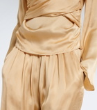 Isabel Marant Neame draped satin top