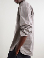 A.P.C. - Malo Striped Cotton-Poplin Shirt - Gray