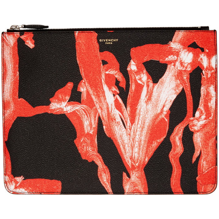 Photo: Givenchy Black and Red Large Iris Pouch 