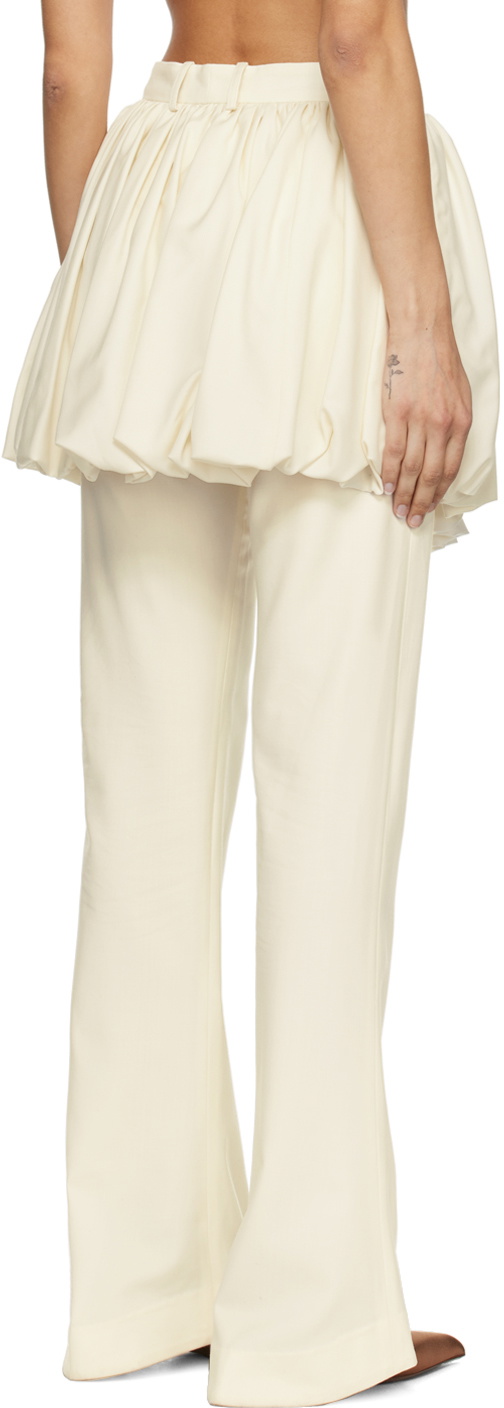 Aaron Esh SSENSE Exclusive Beige Layered Trousers