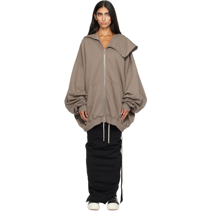 Photo: Rick Owens DRKSHDW Gray Tower Mountain Hun Hoodie