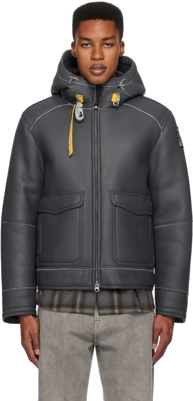 Photo: Parajumpers Black Elton Special Leather Jacket