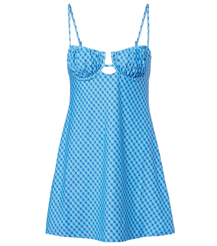 Photo: Montce Petal plaid minidress