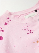 11.11/eleven eleven - Bandhani-Dyed and Painted Organic Cotton-Jersey Sweatshirt - Pink