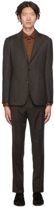 Photo: ZEGNA Brown Techmerino Suit