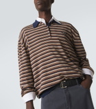 Miu Miu Striped virgin wool polo sweater
