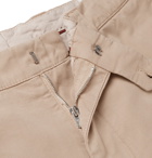 Brunello Cucinelli - Slim-Fit Cotton-Gabardine Trousers - Neutrals