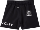 Givenchy Baby Black Drawstring Swim Shorts