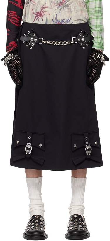 Photo: Chopova Lowena Black Invert Suit Midi Skirt