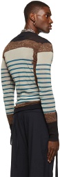 Jean Paul Gaultier SSENSE Exclusive Multicolor Les Marins Small Large Long Sleeve T-Shirt