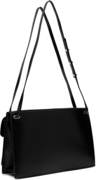 BY FAR Black Billy Tote Creased Leather Shoulder Bag