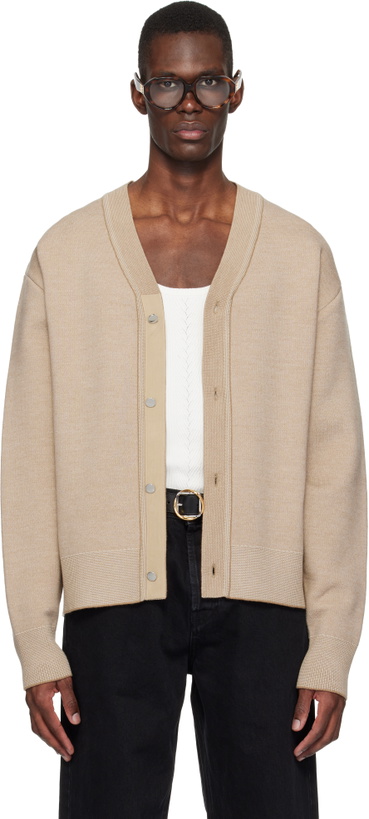 Photo: JACQUEMUS Beige 'The Doppio' Cardigan