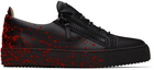 Giuseppe Zanotti Black & Red Birel Sneakers