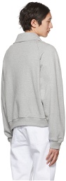 Recto Gray Half-Zip Sweater
