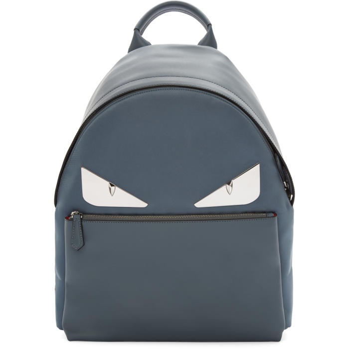 Photo: Fendi Grey Metal Bag Bugs Backpack 
