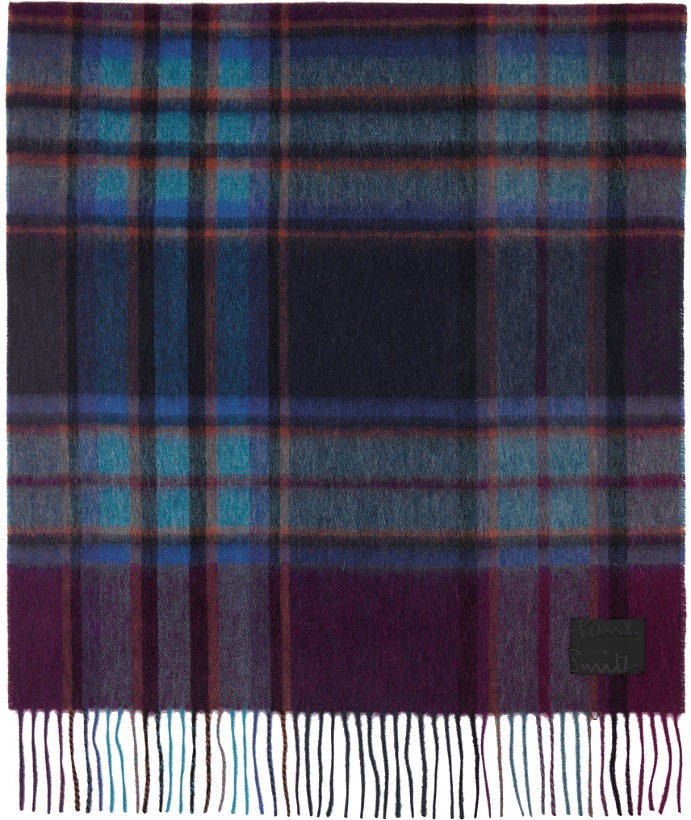 Photo: Paul Smith Blue Spectral Check Scarf