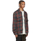 Rhude Blue and Red Trapper Cargo Jacket