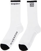 Givenchy White & Black 4G Socks