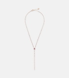 Shay Jewelry Y 18kt rose gold necklace with sapphires