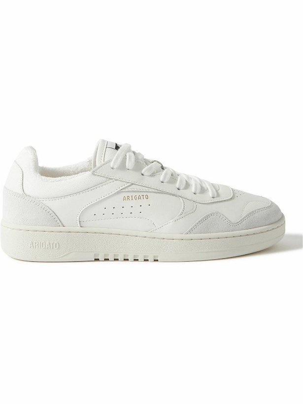 Photo: Axel Arigato - Arlo Suede and Canvas-Trimmed Leather Sneakers - White