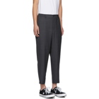 Comme des Garcons Homme Deux Grey Wool Check Pattern Trousers