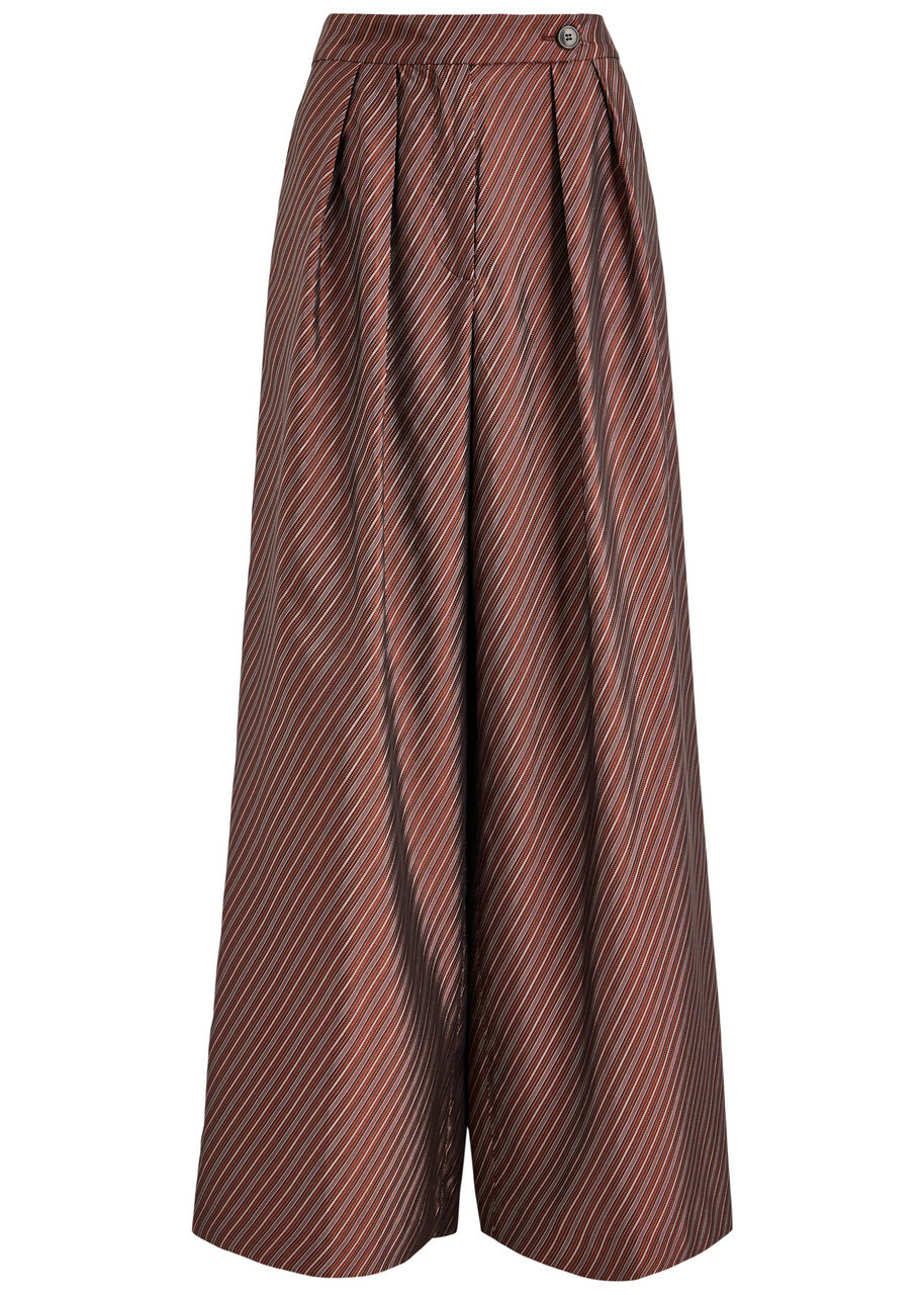 Dries Van Noten Pamplona Stripe-jacquard Wide-leg Trousers