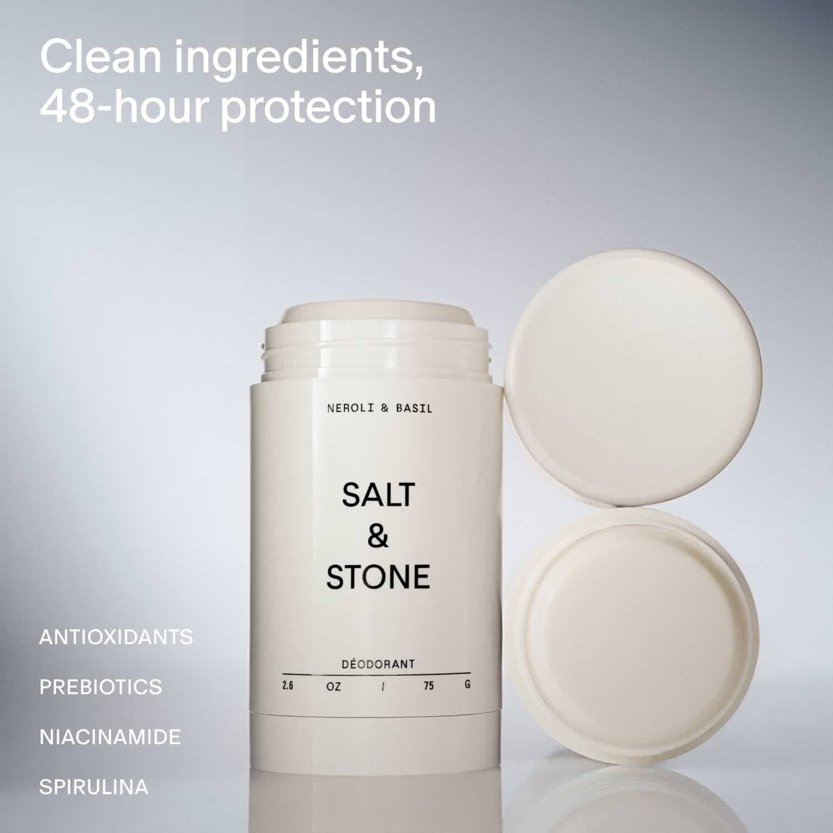 Salt & Stone Neroli & Basil Deodorant (2.6 oz / 75 g) 711221983866