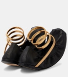 Rene Caovilla Cleo leather ballet flats