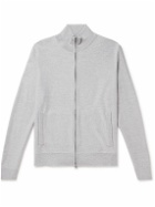 Johnstons of Elgin - Wool Zip-Up Sweater - Gray