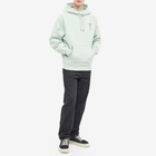 AMI Men's Tonal Heart Popover Hoody in Aqua