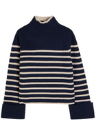 Rag & Bone Ilaria Striped Wool Jumper Navy