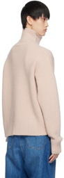 AMI Paris Pink Ami de Cœur Cloud Turtleneck