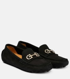 Ferragamo - Double Gancini suede loafers