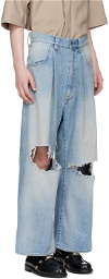 JieDa Blue Damage Jeans