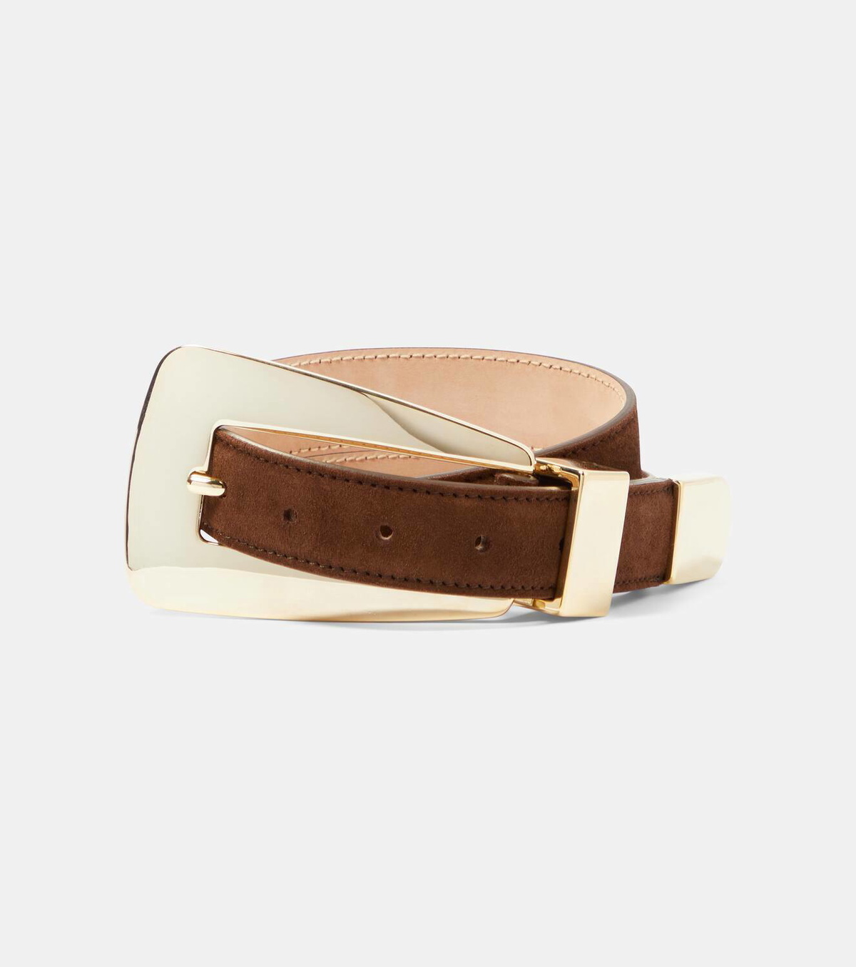 Ceinture En Cuir Khaite Lucca - Boucle Statement - Taille 85 - Noir - Neuf Sans étiquettes