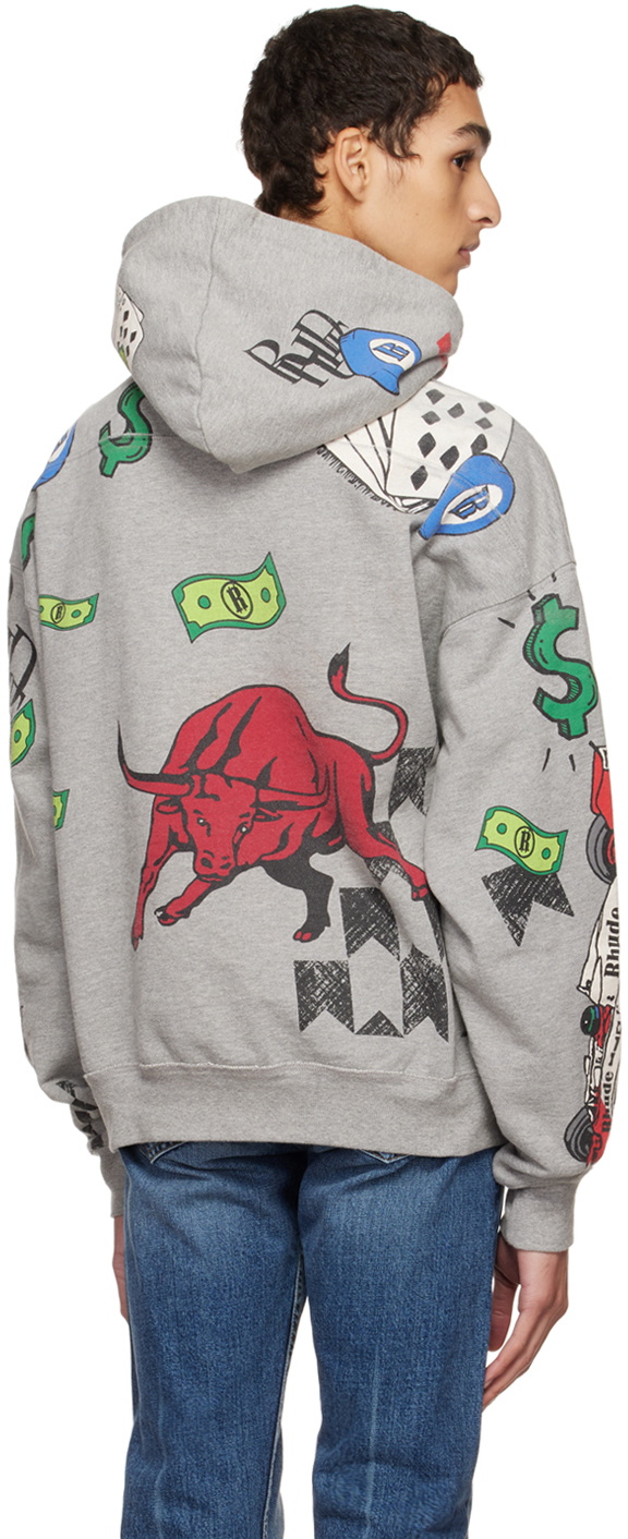 Rhude doodle hoodie new arrivals