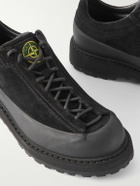 Stone Island - Suede and Rubber Sneakers - Black
