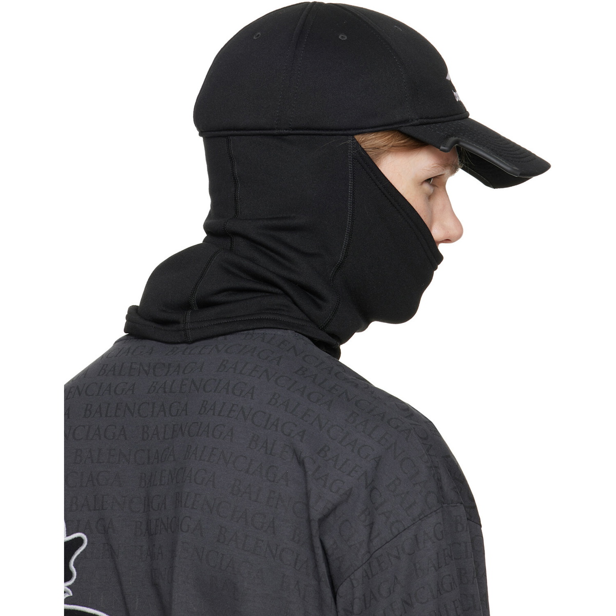 Balenciaga Black Neck Warmer Cap