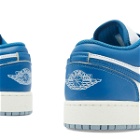 Air Jordan 1 Low SE GS Sneakers in White/Industrial Blue/Sail