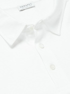 Sunspel - Cotton-Piqué Polo Shirt - White