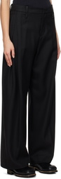WOOYOUNGMI Black Wool Trousers