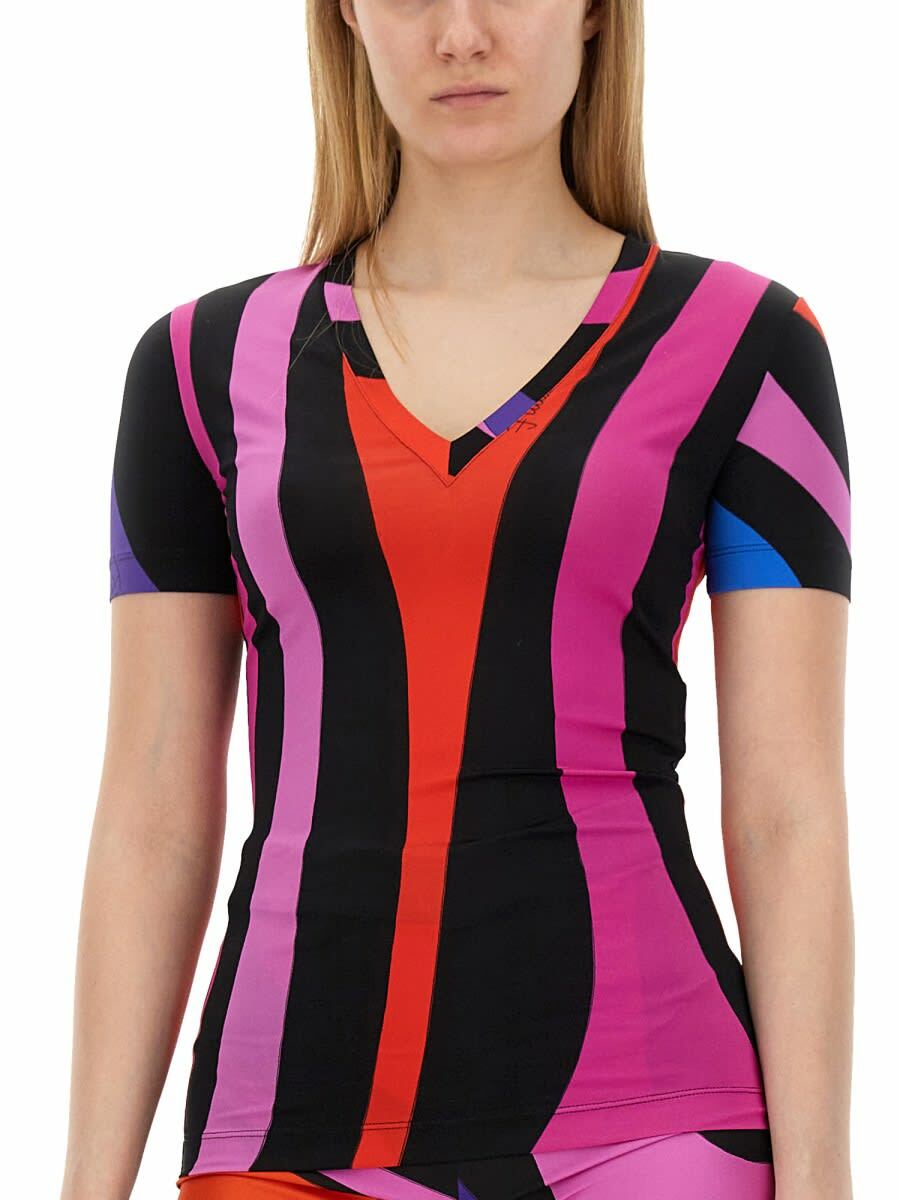 Pucci Marble Print T-shirt Emilio Pucci