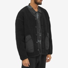 Gramicci Men's Boa Fleece Cardigan in Black